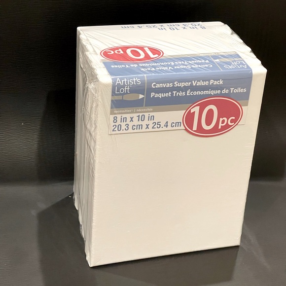 White 10 piece Canvas super value pack - Picture 2 of 3